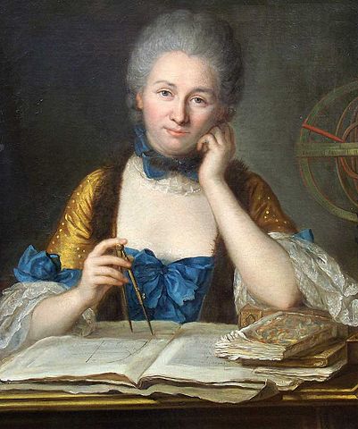 Émilie du Châtelet (obraz Maurice’a Quentina de La Tour). Fot. wikipedia.org.