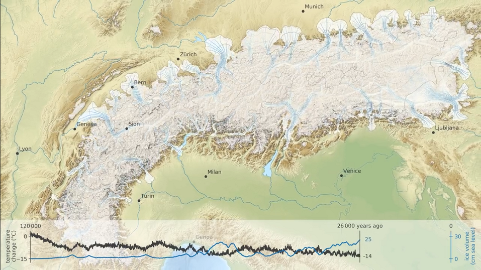120 tysięcy lat zlodowaceń w 2 minuty