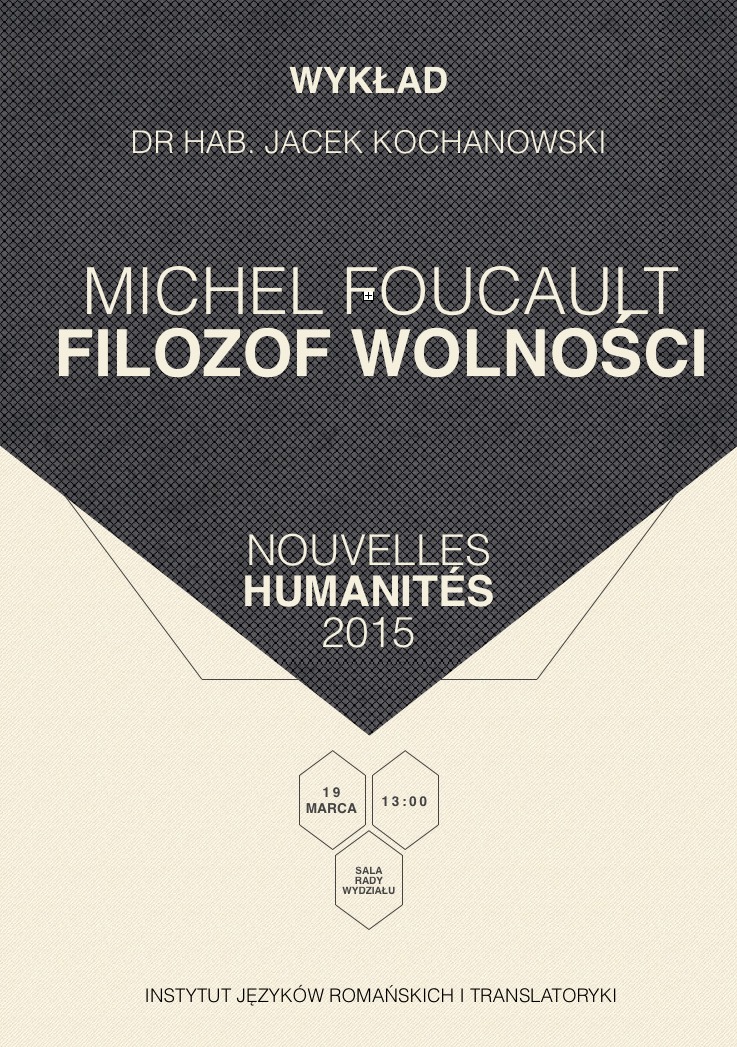 Wykład dr. hab. Jacka Kochanowskiego pt. 