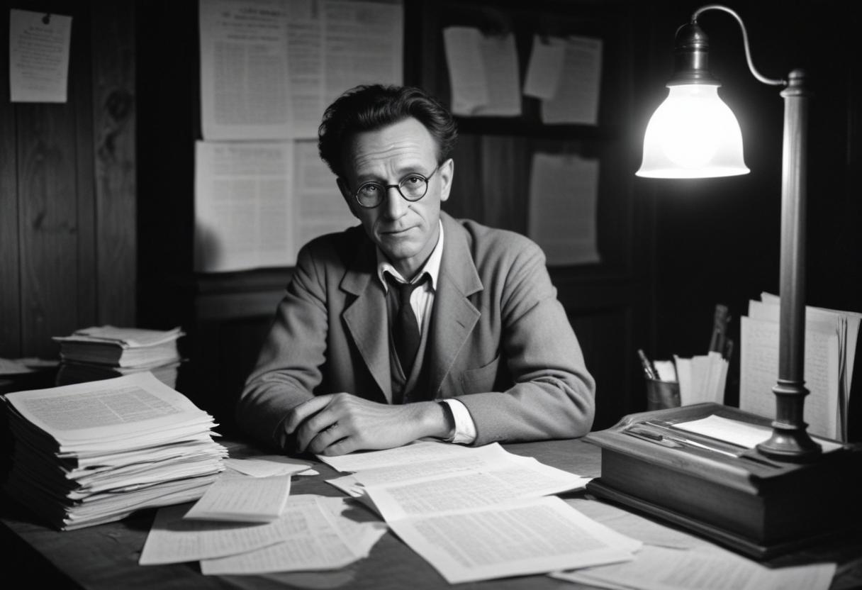 Erwin Schrödinger | obraz wygenerowany przez Freepik AI image generator