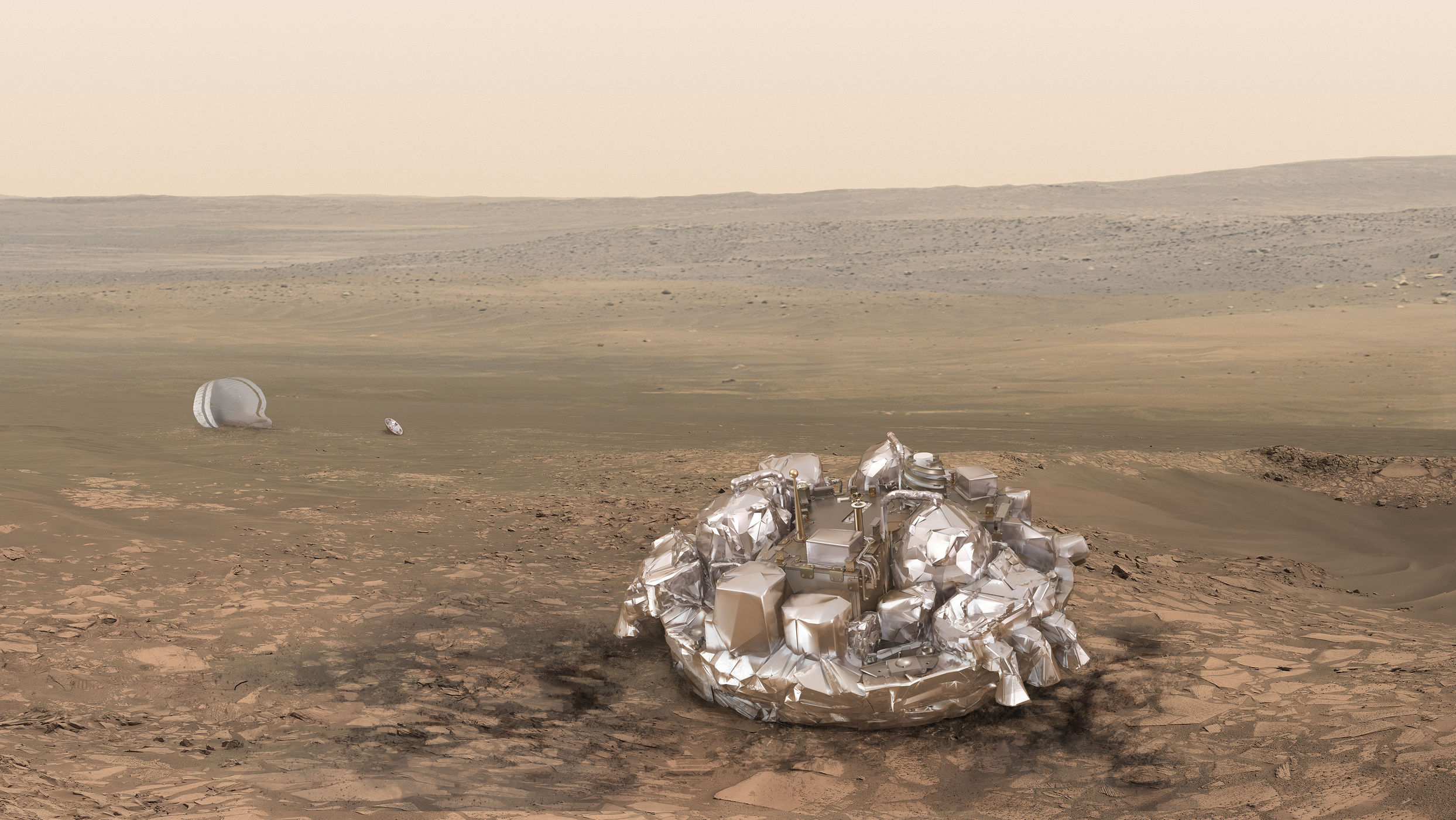 schiaparelli on mars