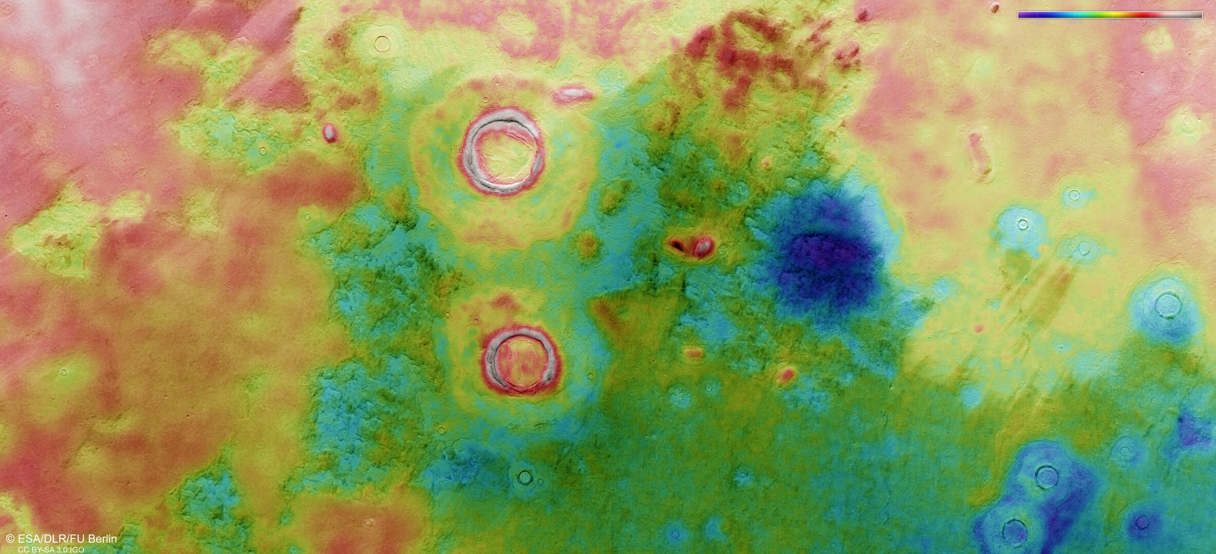 topography of utopia planitia pillars