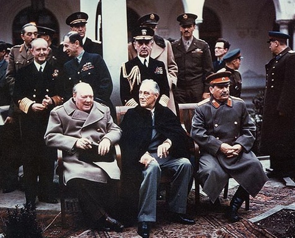 yalta summit 1945 with churchill roosevelt stalin